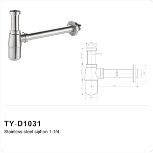 Siphon pour bouteille de lavabo (siphon), 32 mm