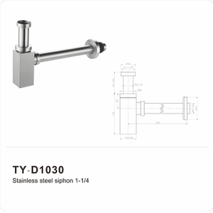 Siphon pour bouteille de lavabo (siphon), 32 mm